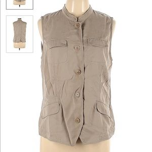 J-Jill khaki vest. New without tags.